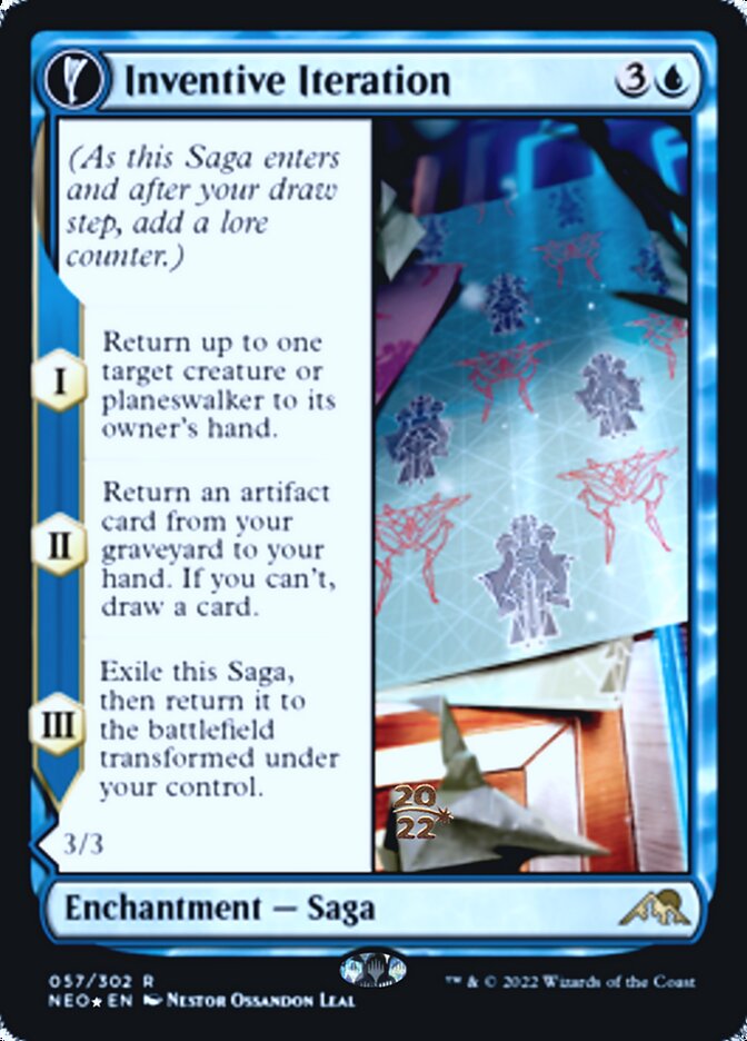 Inventive Iteration // Living Breakthrough [Kamigawa: Neon Dynasty Prerelease Promos] | GrognardGamesBatavia