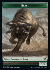 Soldier // Beast Double-Sided Token [Dominaria United Tokens] | GrognardGamesBatavia