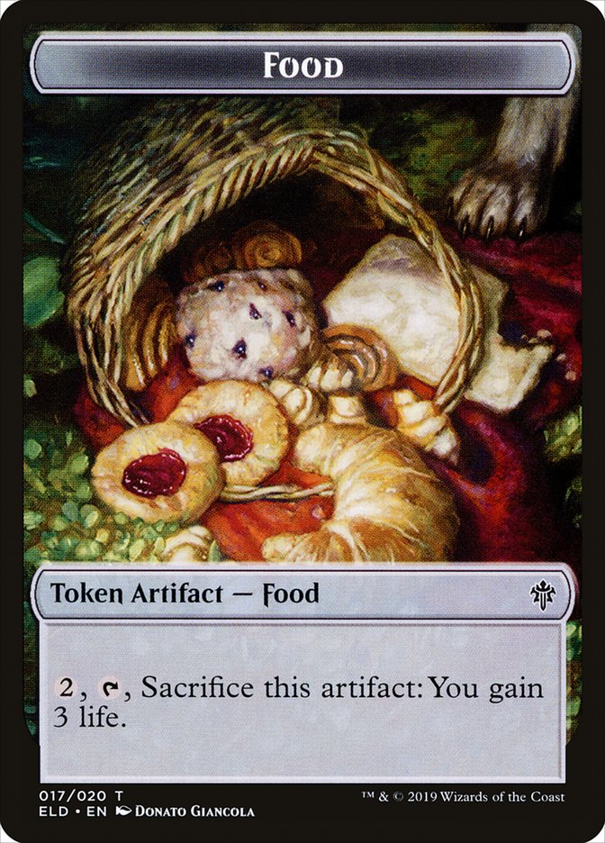 Boar // Food (17) Double-Sided Token [Throne of Eldraine Tokens] | GrognardGamesBatavia