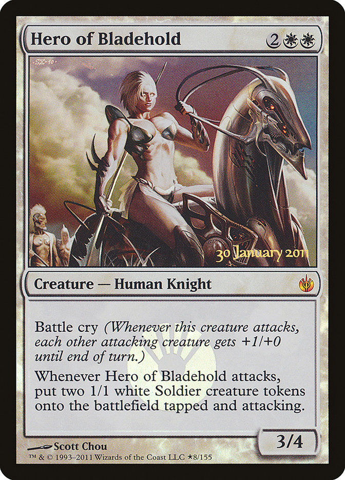 Hero of Bladehold [Mirrodin Besieged Prerelease Promos] | GrognardGamesBatavia