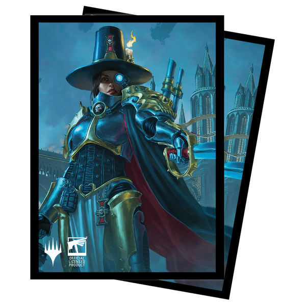 Warhammer 40K Commander Inquisitor Greyfax Standard Deck Protector Sleeves (100ct) for Magic: The Gathering | GrognardGamesBatavia