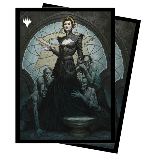 Dominaria United Liliana of the Veil Standard Deck Protector Sleeves (100ct) for Magic: The Gathering | GrognardGamesBatavia