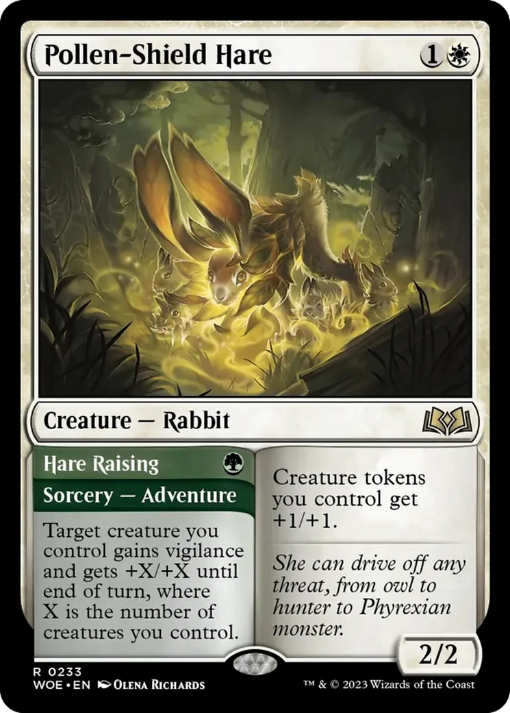 Pollen-Shield Hare // Hare Raising [Wilds of Eldraine] | GrognardGamesBatavia