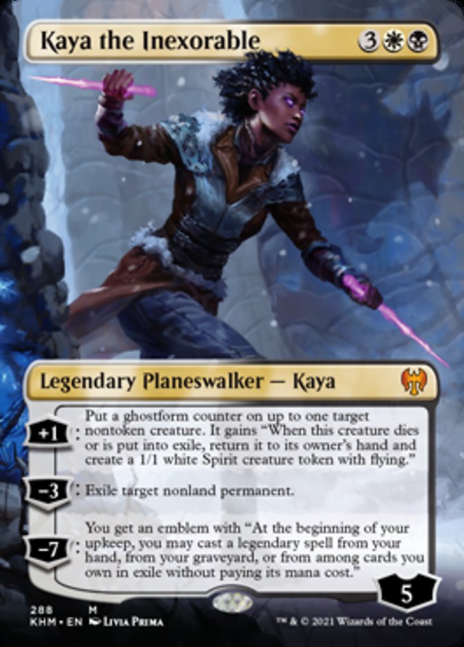 Kaya the Inexorable (Borderless) [Kaldheim] | GrognardGamesBatavia