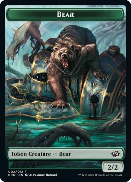 Powerstone // Bear Double-Sided Token [The Brothers' War Tokens] | GrognardGamesBatavia