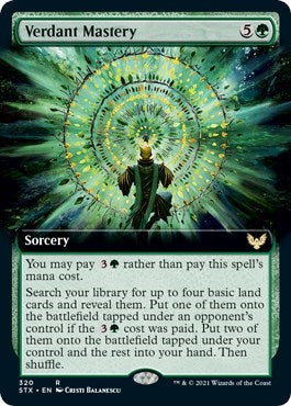 Verdant Mastery (Extended Art) [Strixhaven: School of Mages] | GrognardGamesBatavia