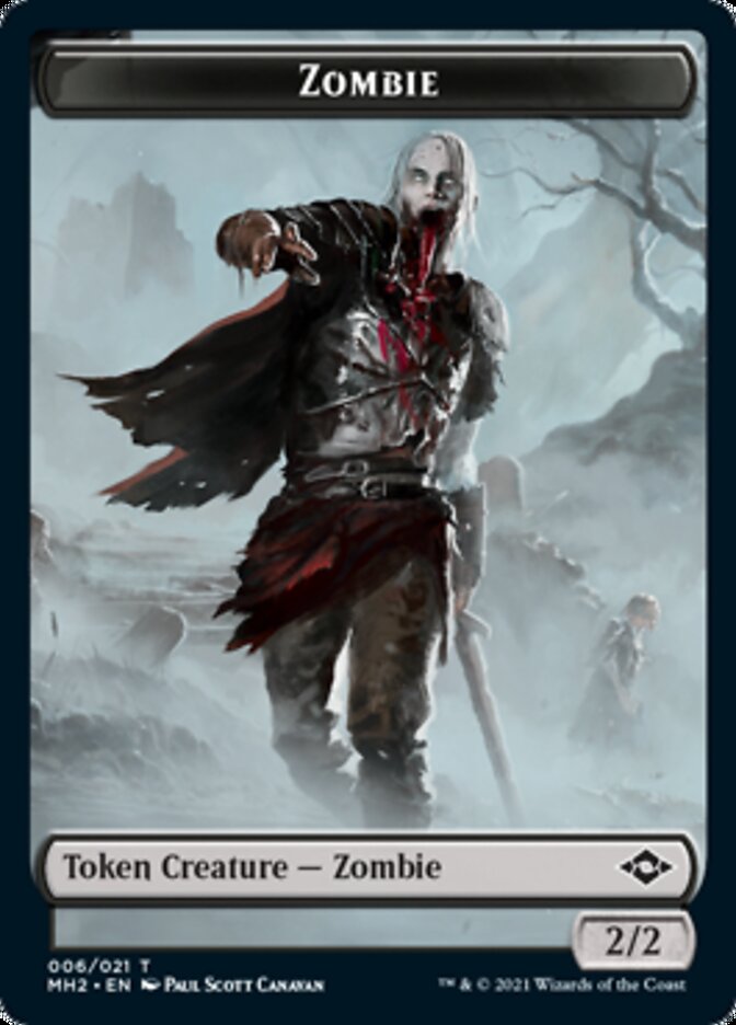 Treasure (21) // Zombie Double-Sided Token [Modern Horizons 2 Tokens] | GrognardGamesBatavia