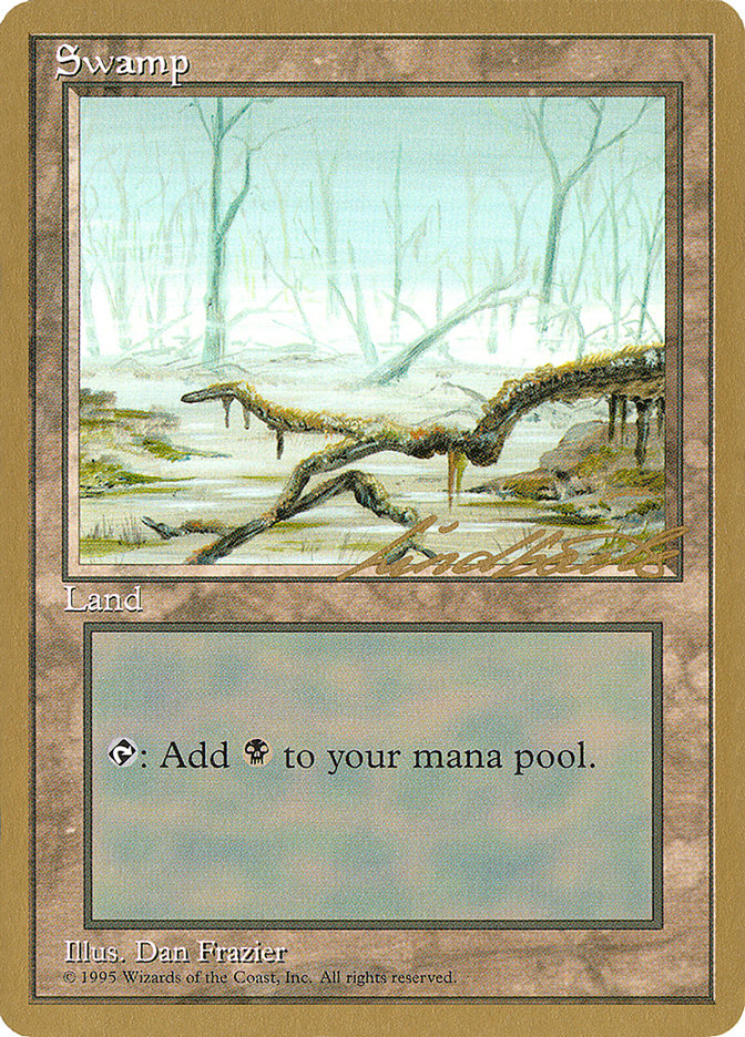 Swamp (ll372) (Leon Lindback) [Pro Tour Collector Set] | GrognardGamesBatavia