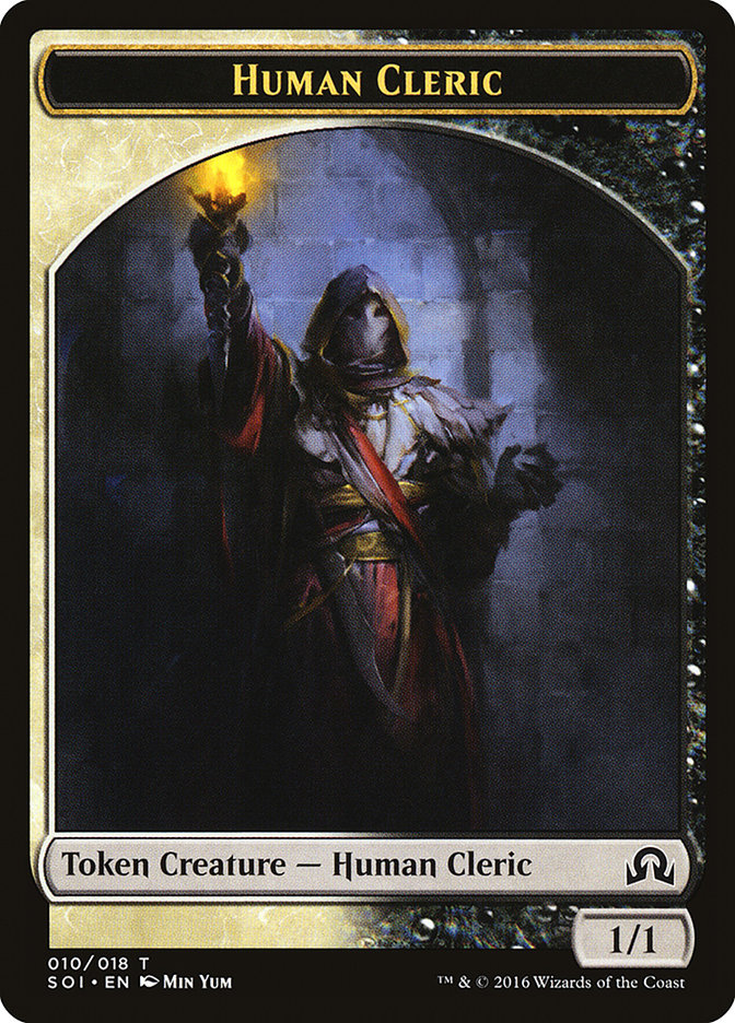 Human Cleric Token [Shadows over Innistrad Tokens] | GrognardGamesBatavia