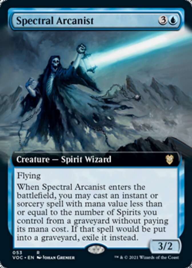 Spectral Arcanist (Extended Art) [Innistrad: Crimson Vow Commander] | GrognardGamesBatavia