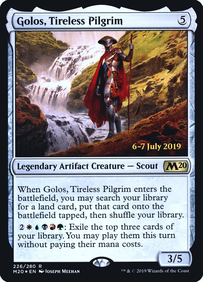 Golos, Tireless Pilgrim [Core Set 2020 Prerelease Promos] | GrognardGamesBatavia