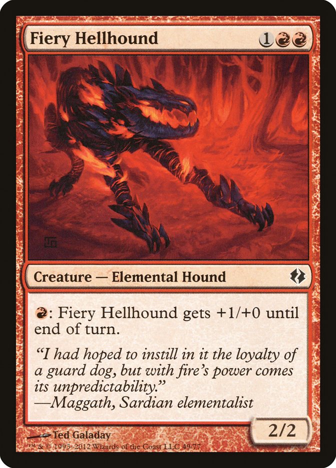 Fiery Hellhound [Duel Decks: Venser vs. Koth] | GrognardGamesBatavia