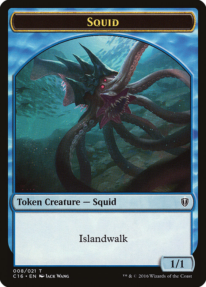 Squid Token [Commander 2016 Tokens] | GrognardGamesBatavia