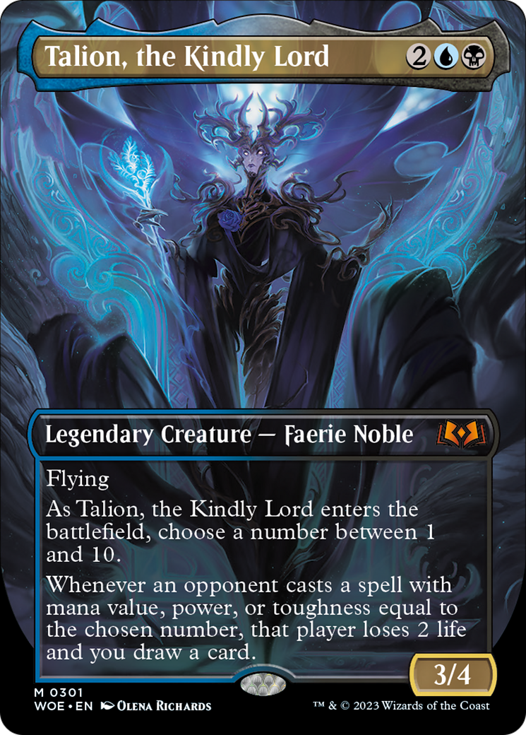 Talion, the Kindly Lord (Borderless Alternate Art) [Wilds of Eldraine] | GrognardGamesBatavia