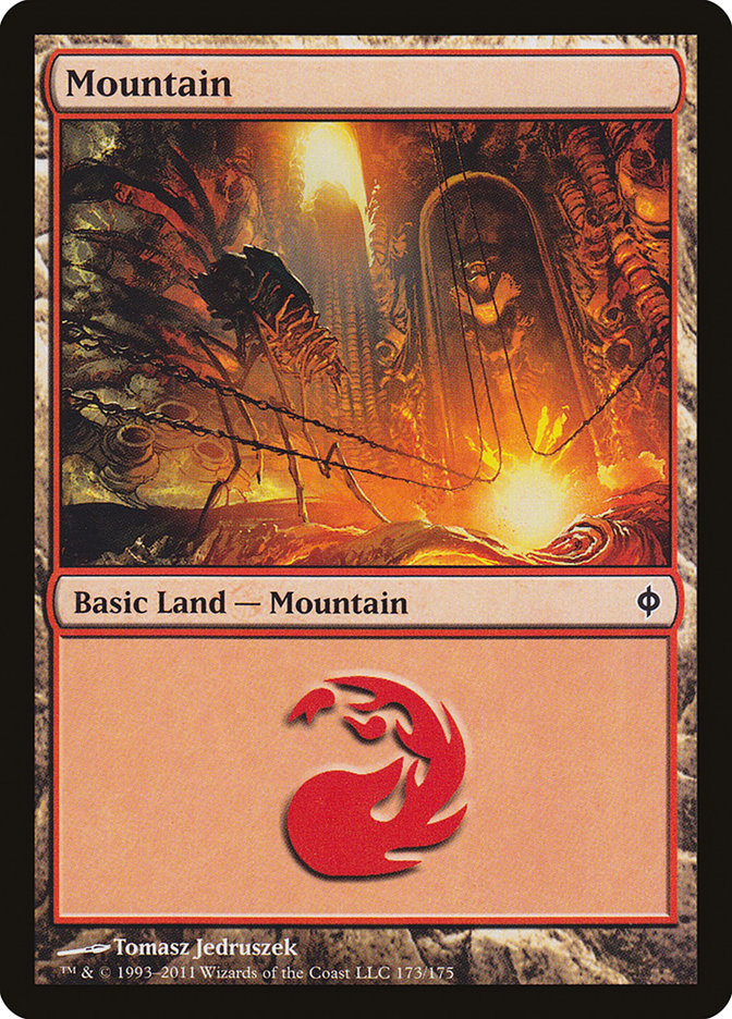 Mountain (173) [New Phyrexia] | GrognardGamesBatavia