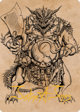 Thrakkus the Butcher Art Card (Gold-Stamped Signature) [Commander Legends: Battle for Baldur's Gate Art Series] | GrognardGamesBatavia