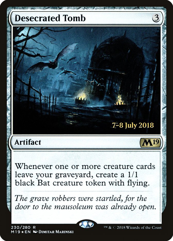 Desecrated Tomb [Core Set 2019 Prerelease Promos] | GrognardGamesBatavia