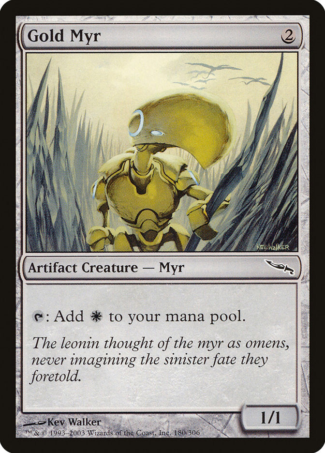 Gold Myr [Mirrodin] | GrognardGamesBatavia