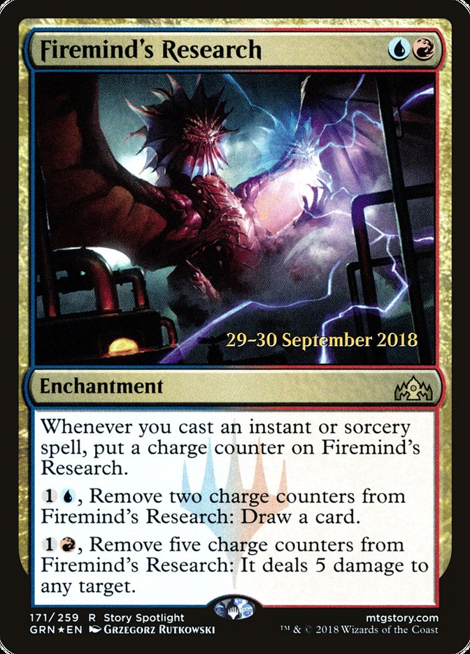 Firemind's Research [Guilds of Ravnica Prerelease Promos] | GrognardGamesBatavia