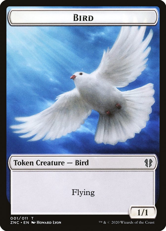 Bird // Kor Ally Double-Sided Token [Zendikar Rising Commander Tokens] | GrognardGamesBatavia