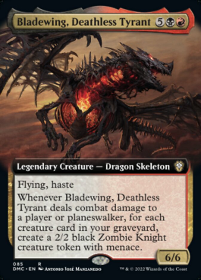 Bladewing, Deathless Tyrant (Extended Art) [Dominaria United Commander] | GrognardGamesBatavia