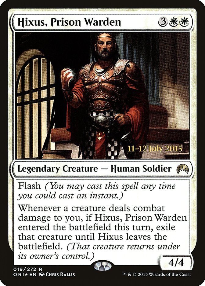 Hixus, Prison Warden [Magic Origins Prerelease Promos] | GrognardGamesBatavia