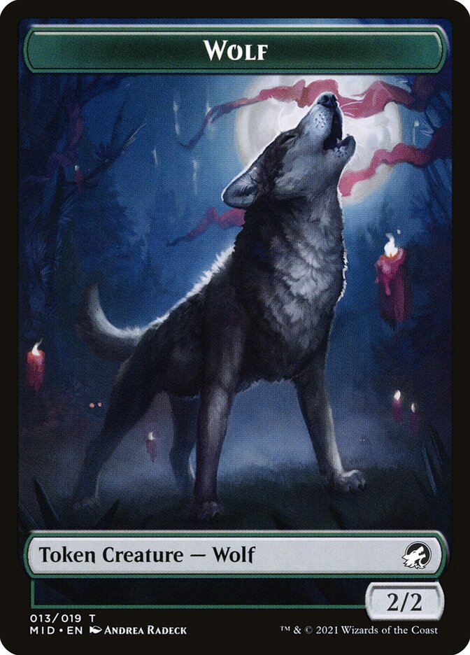 Wolf (013) // Clue (016) Double-Sided Token [Challenger Decks 2022 Tokens] | GrognardGamesBatavia