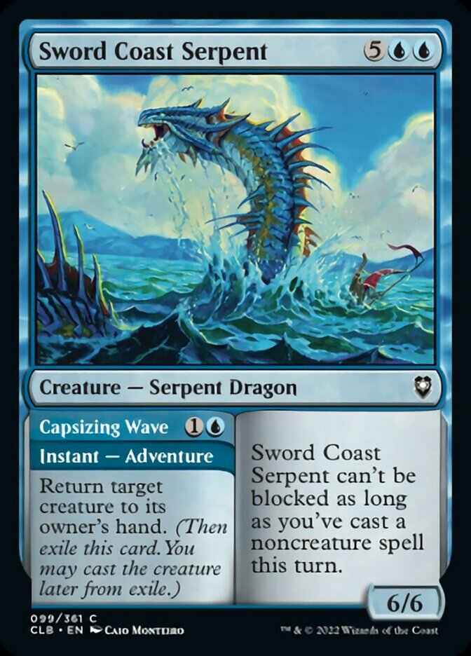 Sword Coast Serpent // Capsizing Wave [Commander Legends: Battle for Baldur's Gate] | GrognardGamesBatavia