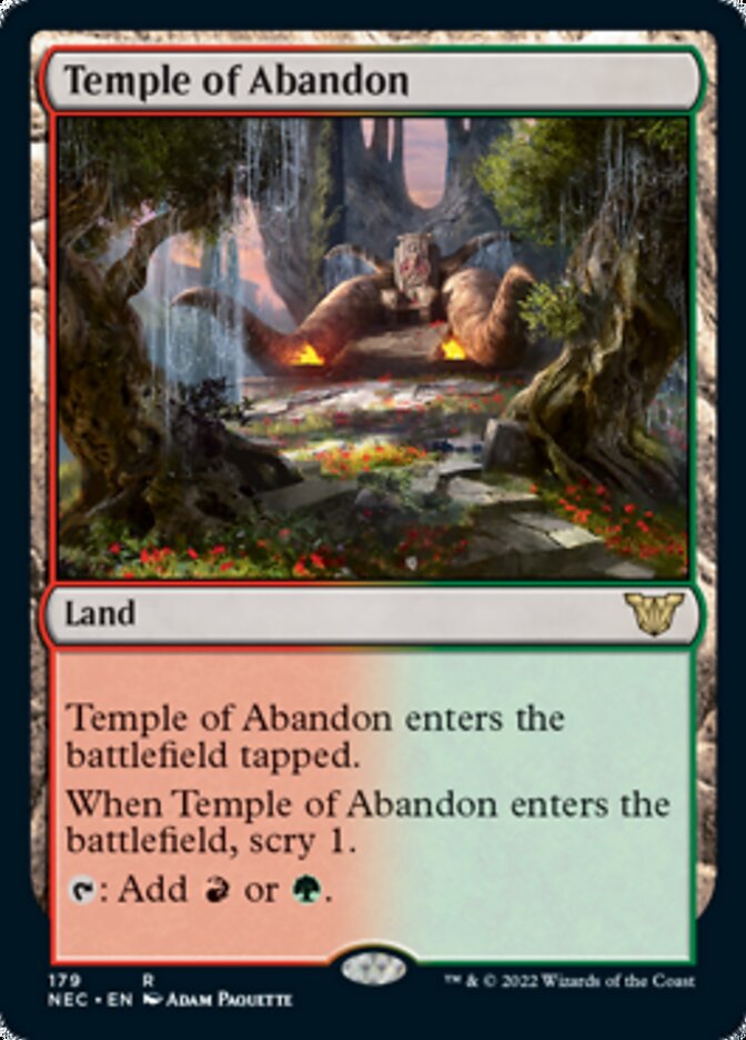 Temple of Abandon [Kamigawa: Neon Dynasty Commander] | GrognardGamesBatavia
