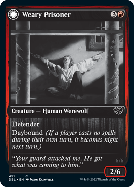 Weary Prisoner // Wrathful Jailbreaker [Innistrad: Double Feature] | GrognardGamesBatavia