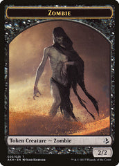 Vizier of Many Faces // Zombie Double-Sided Token [Amonkhet Tokens] | GrognardGamesBatavia