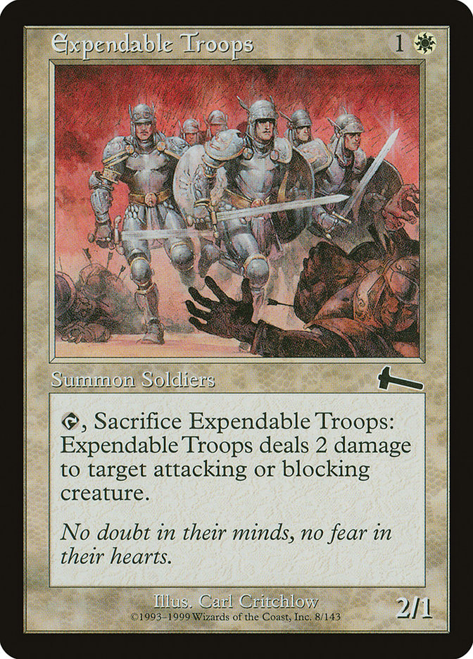 Expendable Troops [Urza's Legacy] | GrognardGamesBatavia