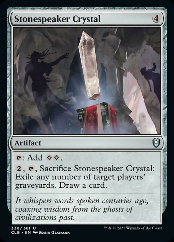 Stonespeaker Crystal [Commander Legends: Battle for Baldur's Gate] | GrognardGamesBatavia