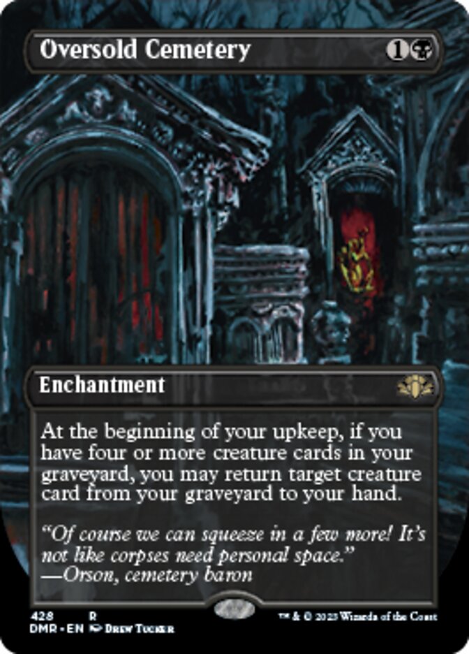 Oversold Cemetery (Borderless Alternate Art) [Dominaria Remastered] | GrognardGamesBatavia