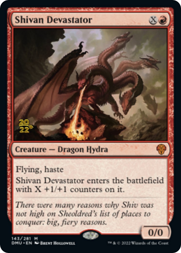 Shivan Devastator [Dominaria United Prerelease Promos] | GrognardGamesBatavia