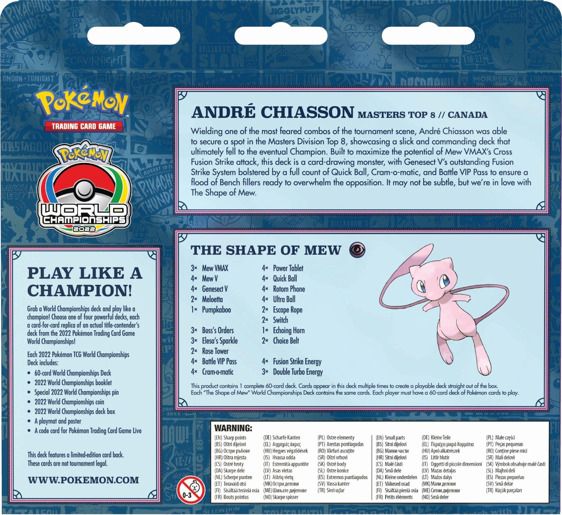 2022 World Championships Deck (The Shape of Mew - Andre Chiasson) | GrognardGamesBatavia