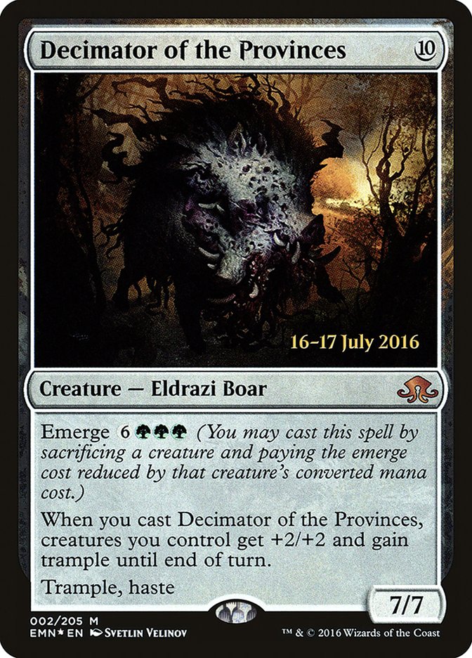 Decimator of the Provinces [Eldritch Moon Prerelease Promos] | GrognardGamesBatavia