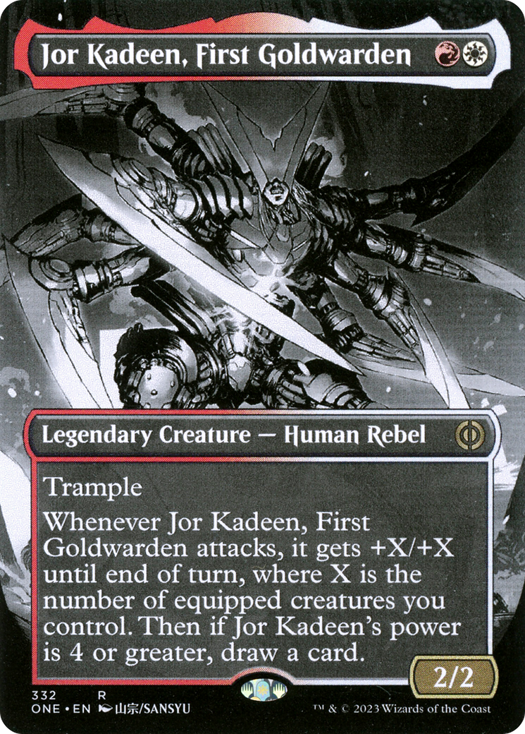 Jor Kadeen, First Goldwarden (Borderless Manga) [Phyrexia: All Will Be One] | GrognardGamesBatavia