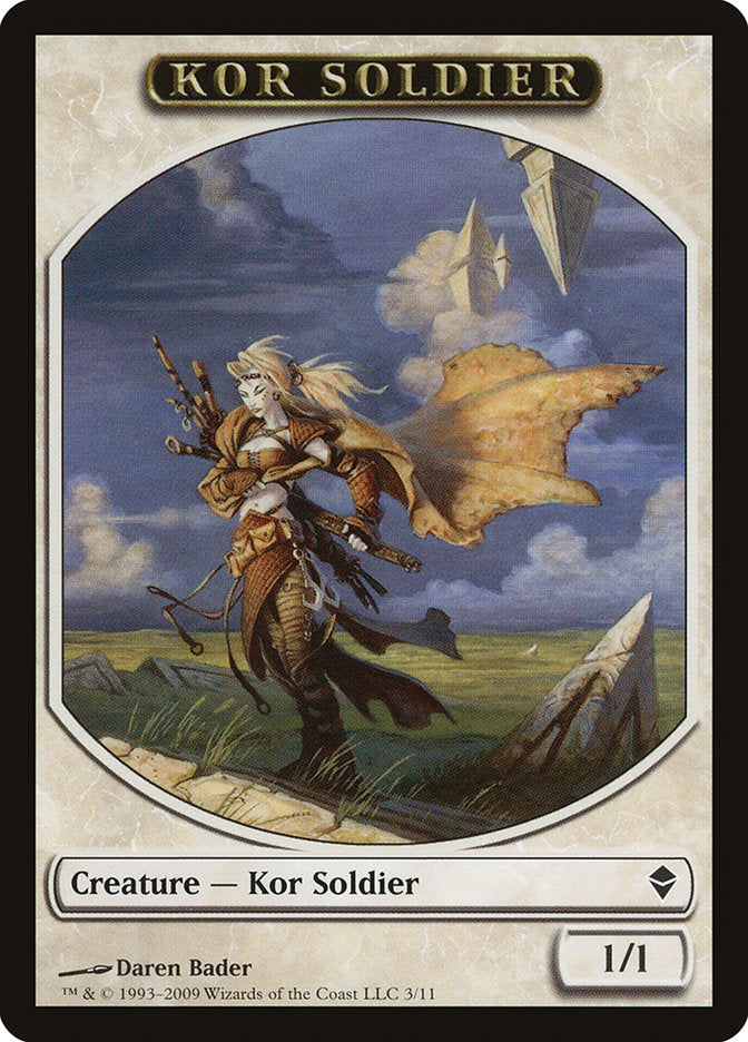 Kor Soldier Token [Zendikar Tokens] | GrognardGamesBatavia