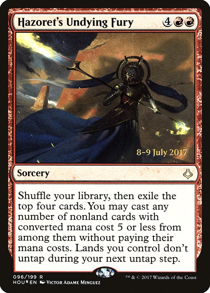 Hazoret's Undying Fury [Hour of Devastation Prerelease Promos] | GrognardGamesBatavia