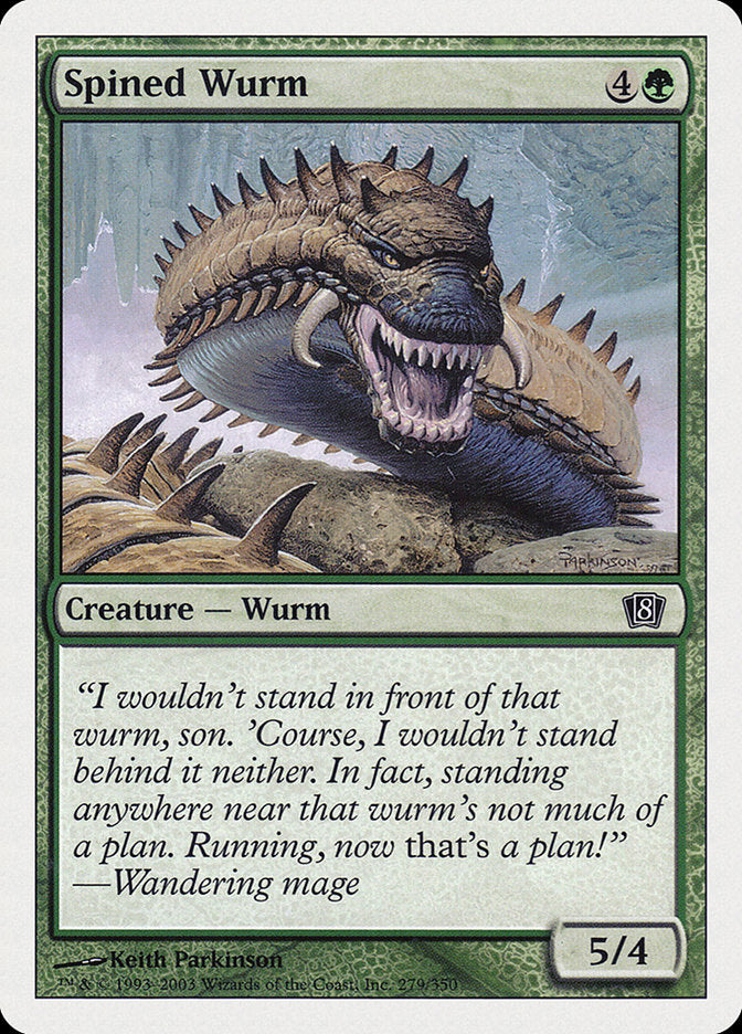 Spined Wurm [Eighth Edition] | GrognardGamesBatavia