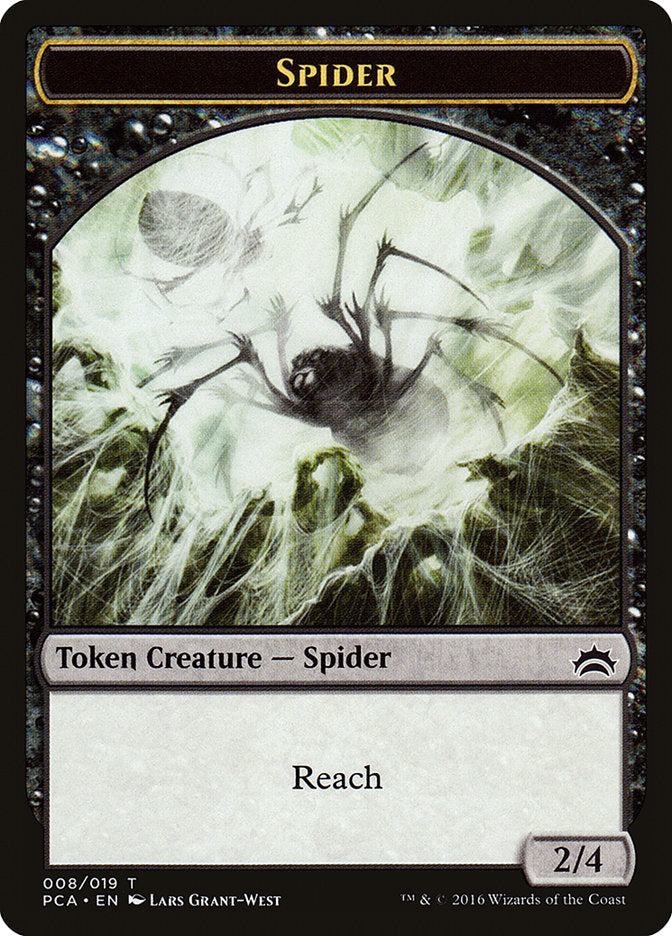 Spider // Saproling Double-Sided Token [Planechase Anthology Tokens] | GrognardGamesBatavia