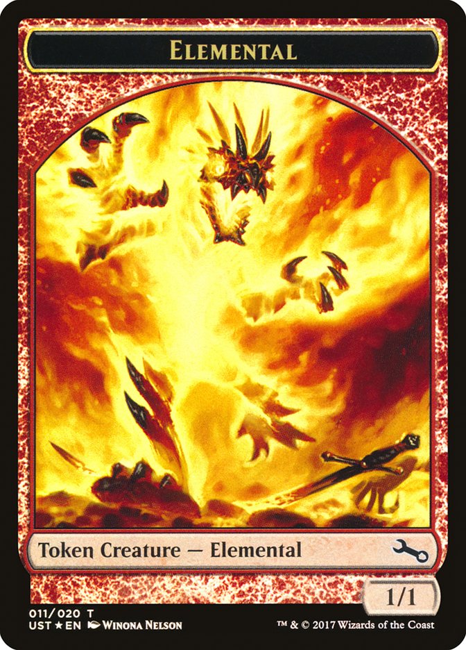 Elemental // Elemental Double-Sided Token (011/020) [Unstable Tokens] | GrognardGamesBatavia