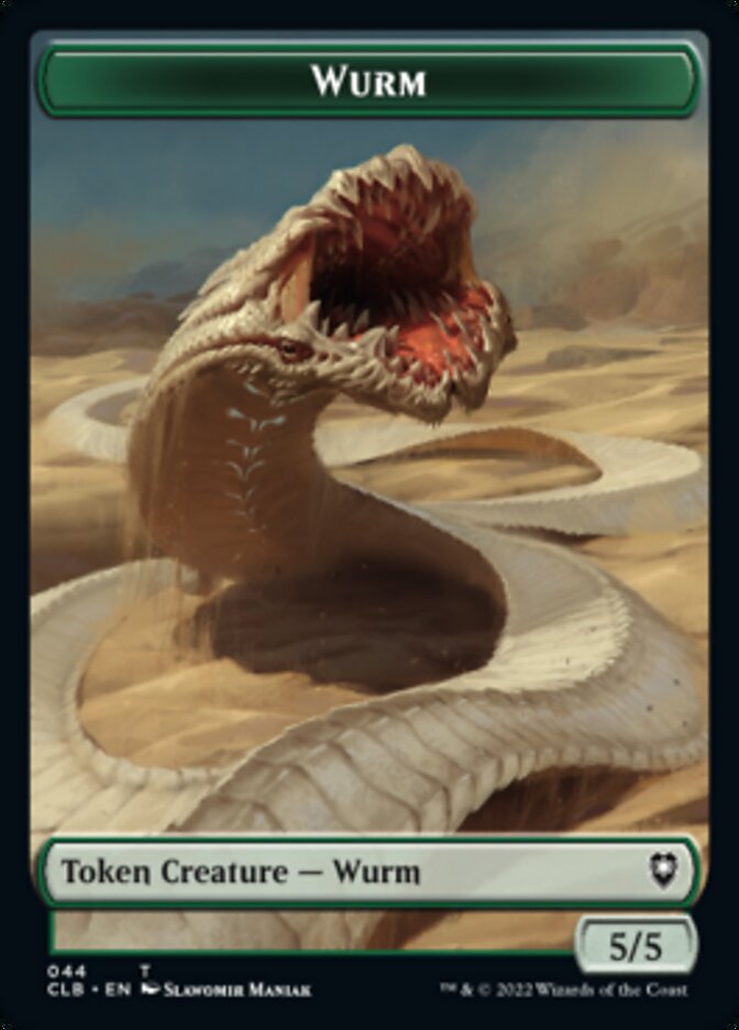 Phyrexian Beast // Wurm Double-Sided Token [Commander Legends: Battle for Baldur's Gate Tokens] | GrognardGamesBatavia