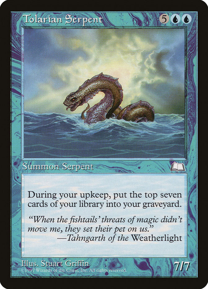 Tolarian Serpent [Weatherlight] | GrognardGamesBatavia