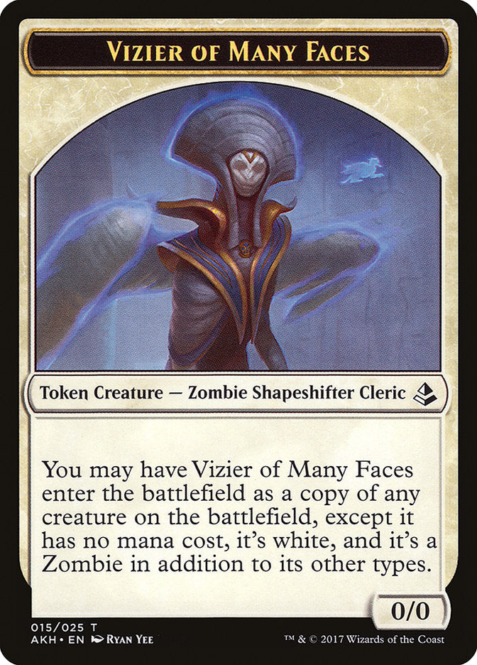 Vizier of Many Faces Token [Amonkhet Tokens] | GrognardGamesBatavia