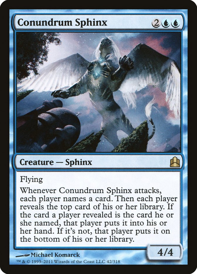 Conundrum Sphinx [Commander 2011] | GrognardGamesBatavia