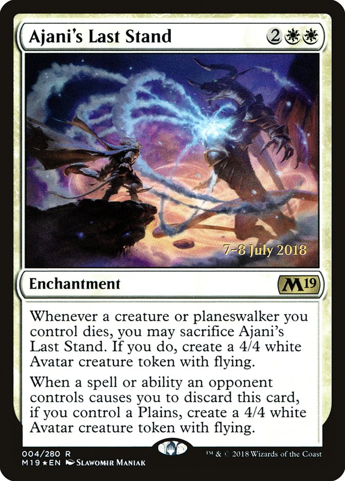 Ajani's Last Stand [Core Set 2019 Prerelease Promos] | GrognardGamesBatavia