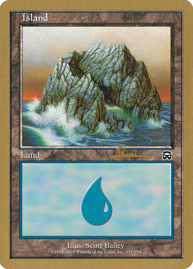 Island (ar337) (Antoine Ruel) [World Championship Decks 2001] | GrognardGamesBatavia