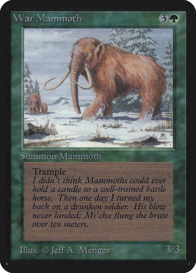 War Mammoth [Alpha Edition] | GrognardGamesBatavia